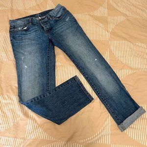LOFT WOMEN MID-RISE BOYFRIEND JEANS
